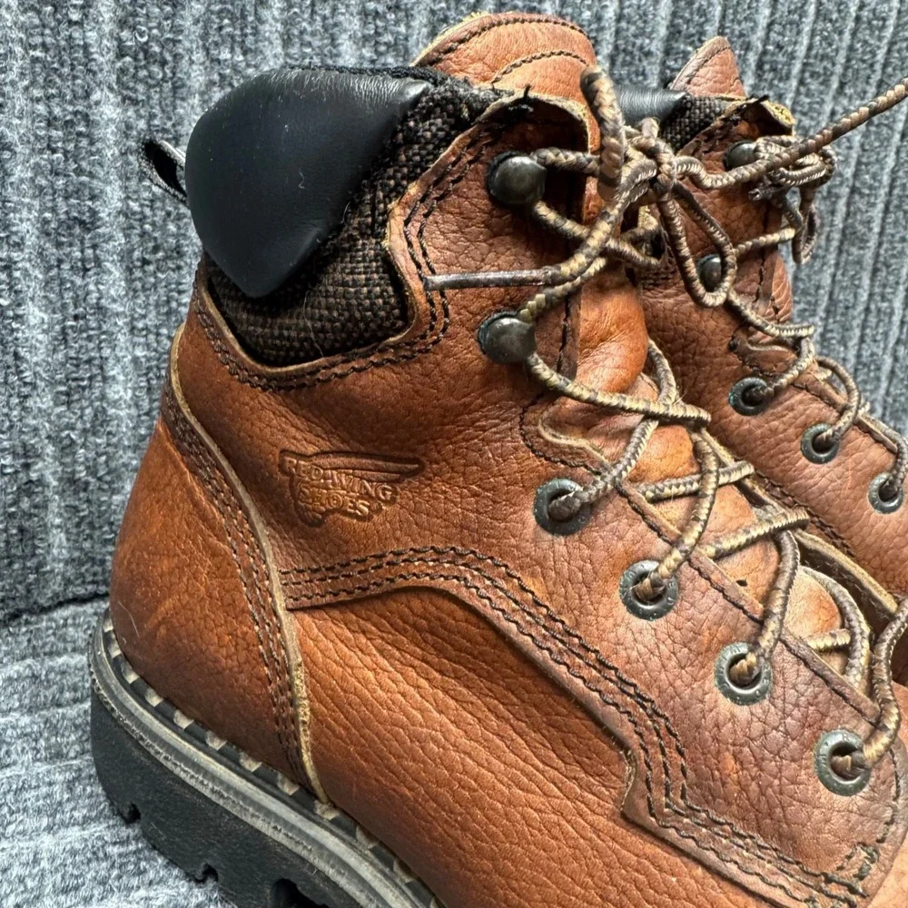 Red Wing 2326 Work Boots 9.5 Brown Steel Toe EH Leather USA Made